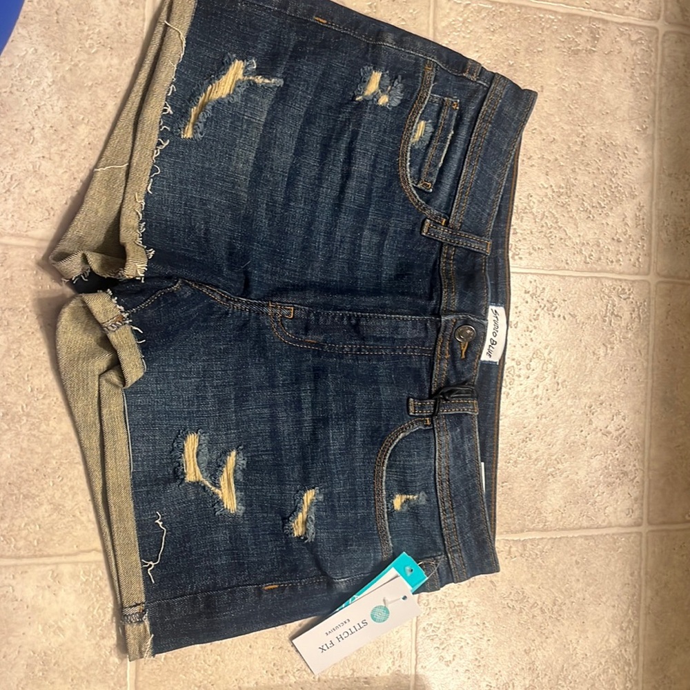 Distressed shorts